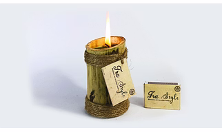 TRA Style Decorative Bamboo Candle | Wedding Party | Decoration | Diwali | Christmas Candle |