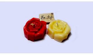 TRA Style Rose Votive Candle Decorative, Wedding, Romance, Decoration Candle Pack of 5