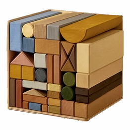 numobel-toys-waldorf-building block set-castle