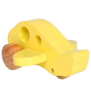 Numobel-Toys-On Wheels-Mini Plane - Pastel Yellow