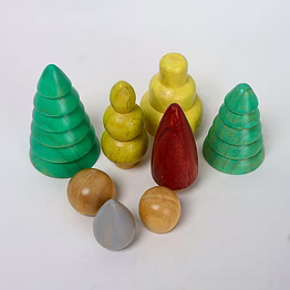 numobel-toys-waldorf-pretend play-forest-set of 8
