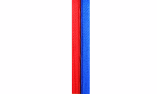 Dual tone zipper