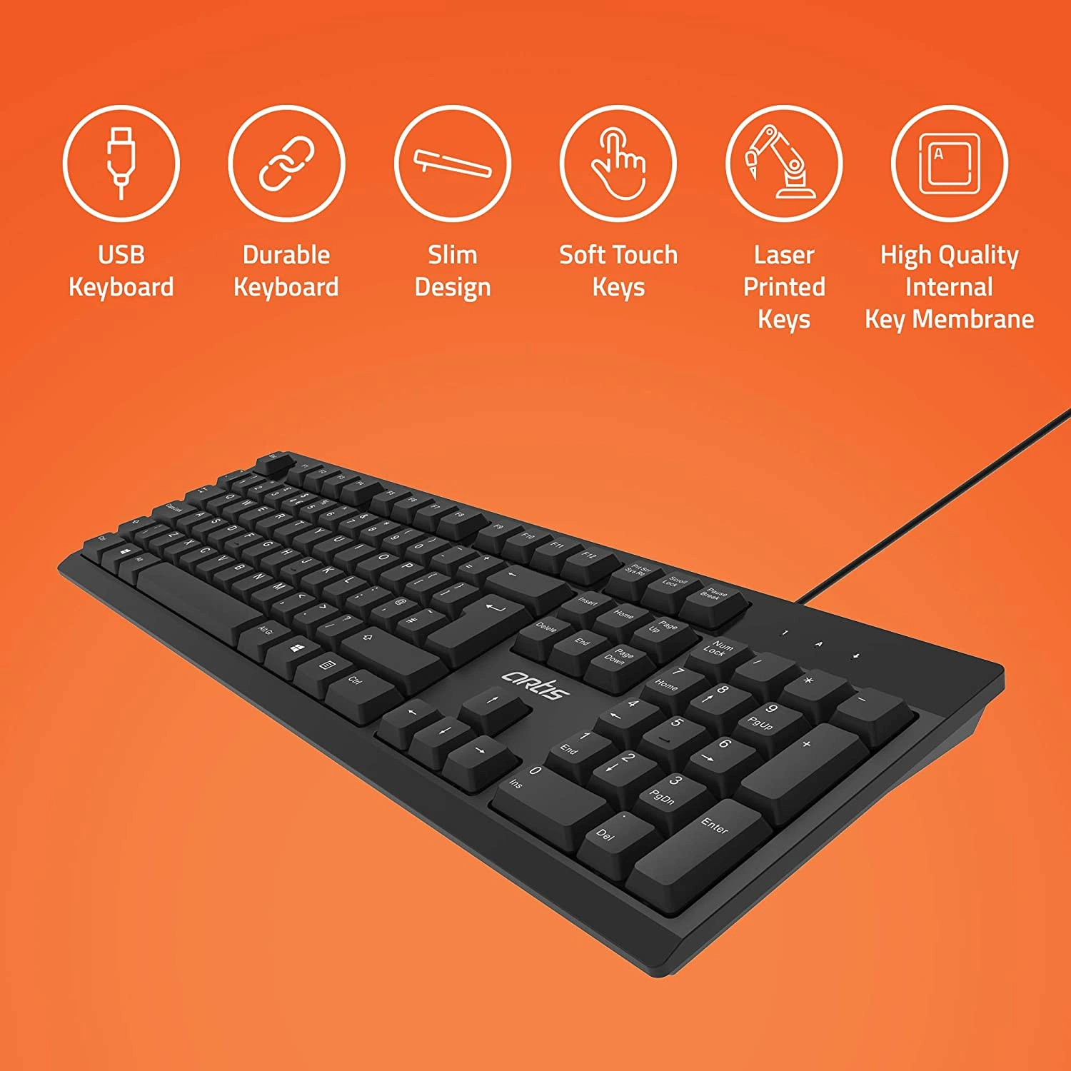 Artis K10 Wired USB Keyboard-1