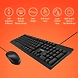 Artis C33 USB Wired Keyboard and Mouse Combo (Black)-5-sm