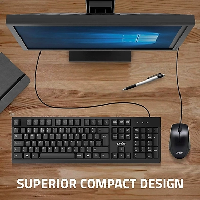 Artis C33 USB Wired Keyboard and Mouse Combo (Black)-3