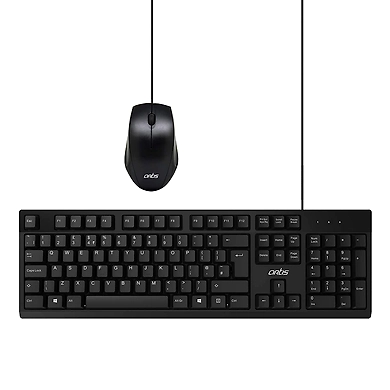 Artis C33 USB Wired Keyboard and Mouse Combo (Black)-C33