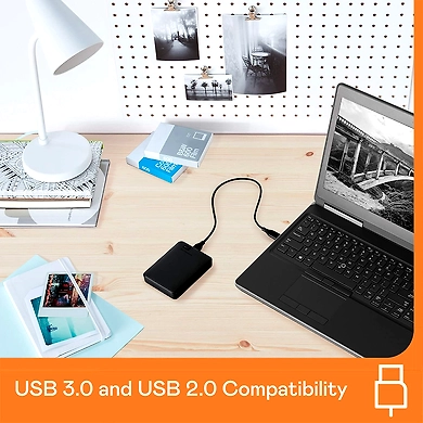 Western Digital Elements 1TB Portable External Hard Drive (Black)-2