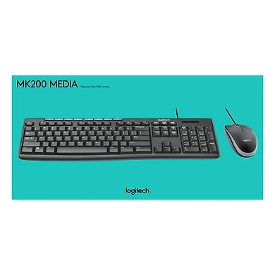 Logitech Media Combo MK200 Keyboard &amp; Optical Mouse-3