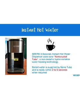 SEERS 3 Seconds Instant Hot Water Dispenser