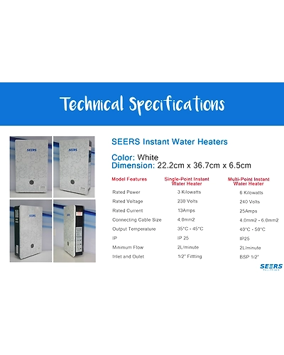 SEERS Multi-Point Instant Water Heater-7