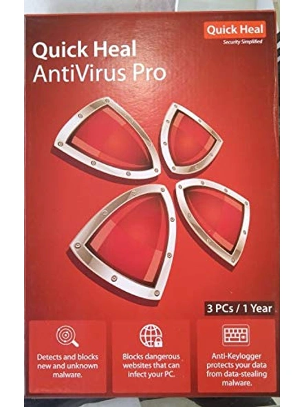 Quick Heal Antivirus Pro Latest Version, 3 Pc, 1 Year (CD/DVD)-1