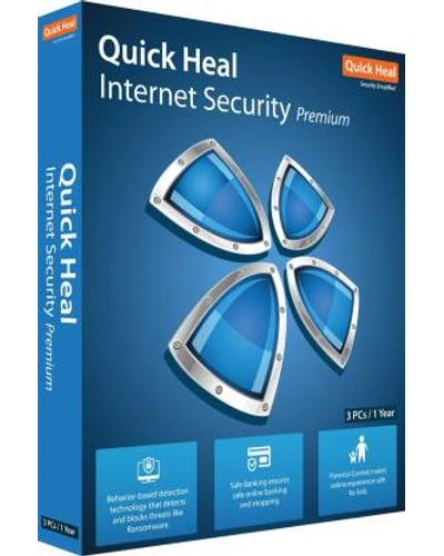 Quick Heal Internet Security 3 PCs, 1 Year (DVD)-ITC009