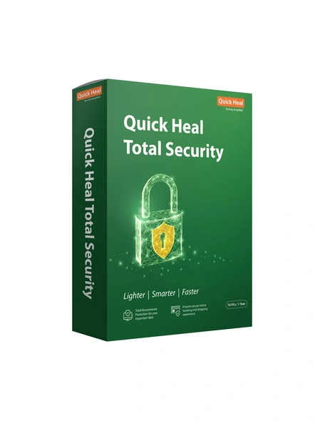 Quick Heal Total Security - 10 Users 1 Year-ITC264