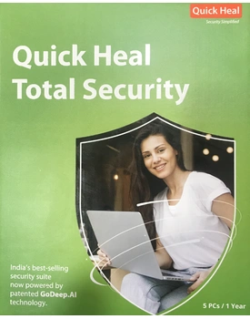 Quick Heal Total Security - 5 PC, 1 Years (DVD)