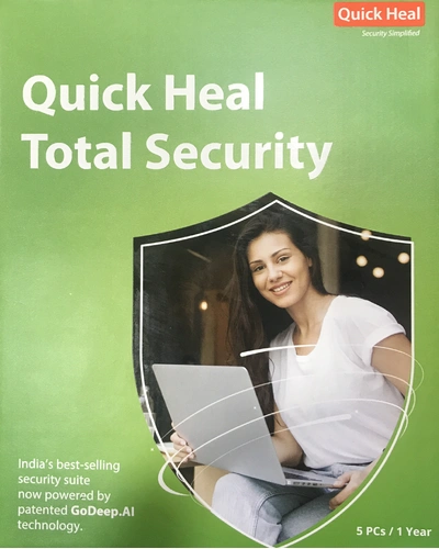 Quick Heal Total Security - 5 PC, 1 Years (DVD)-ITC265
