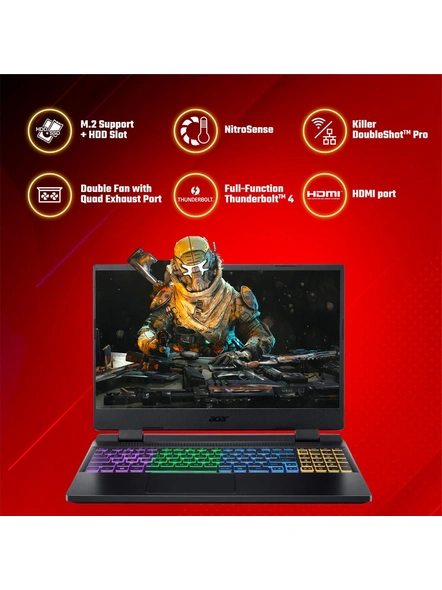 Acer Nitro 5 AN515-58  Gaming Laptop (12th Gen Core i5 / 8 GB RAM / 512B SSD /15.6 inches ( 39.6cm) Display/ 4 GB Graphics / Win 11)-1