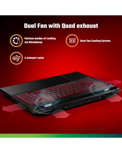 Acer Nitro 5 (2024) AMD Ryzen 5 Hexa Core 7535HS - (8 GB/512 GB SSD/Windows 11 Home/4 GB Graphics/NVIDIA GeForce RTX 3050) AN515-47 Gaming Laptop  (15.6 Inch, Obsidian Black, 2.5 Kg)-5