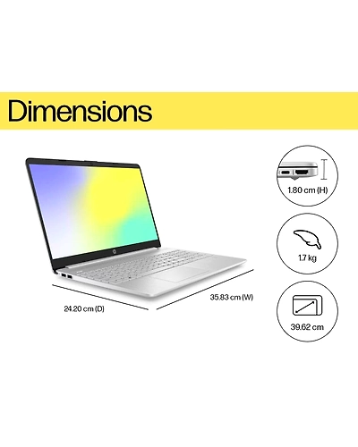 HP Intel Core i3 12th Gen 1215U - (8 GB/512 GB SSD/Windows 11 Home) 15s-FQ5326TU Laptop  (15.6 inch, Silver, 1.69 kg, With MS Office)-4