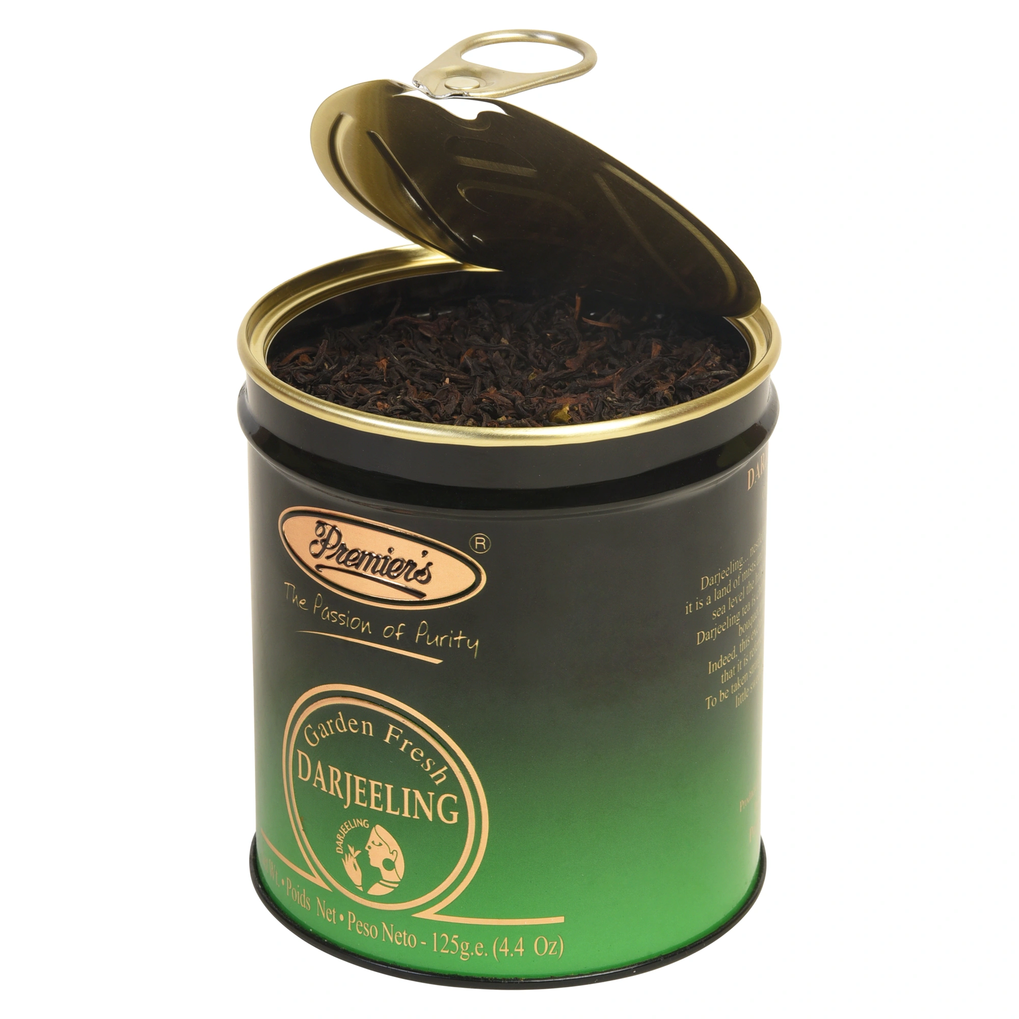 Darjeeling Black Tea in Round Metal Caddy - 125 gms-1