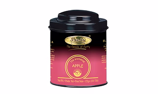 Apple Flavoured Tea in Round Metal Caddy - 125gms
