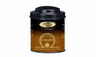 Cardamom Flavoured Tea in Round Metal Caddy - 125 Gms