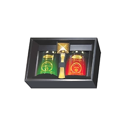Premier's Tea Limited Gift Box Set with Whole Leaf Tea in Designer Metal Caddies with Gold Infuser