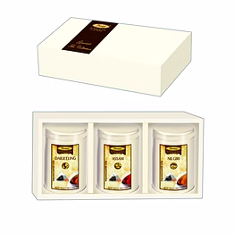 premier's tea limited white board gift box set with biodegradable tea bags in elegant metal caddies