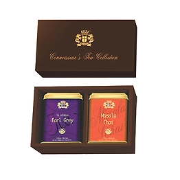 Premier's Tea Limited Elegant Gift Box Set with Assorted Whole Leaf Tea in Designer Metal Caddies
