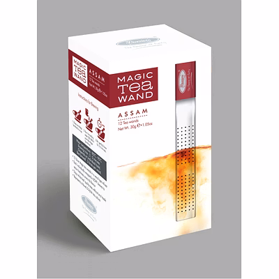 premier's tea limited assam whole leaf black tea in 12 magic tea wands (30 gms)