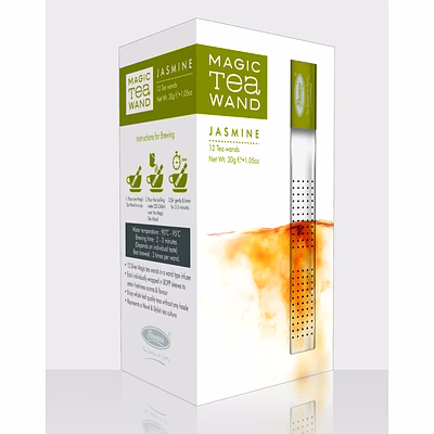 premier's tea limited jasmine flavoured whole leaf tea in 12 magic tea wand (30 gms)