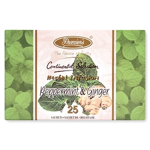 Peppermint & Ginger Continental Selection 25 Tea Bags (50 gms) 