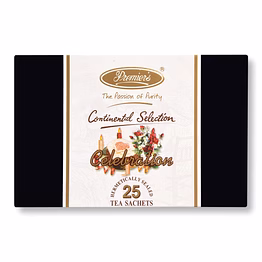 premier's tea limited celebration flavour tea continental selection 25 tea bags (50 gms)
