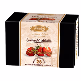 premier's tea limited strawberry flavoured continental selection 25 tea bags (50 gms)
