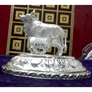 Metal Repousee Cow