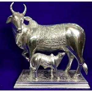 Metal Repousee Cow