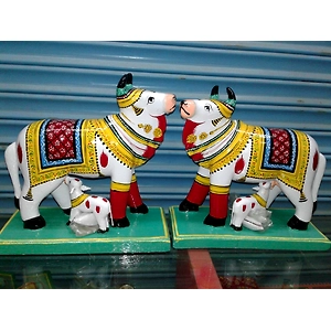Handmade Wooden Cow