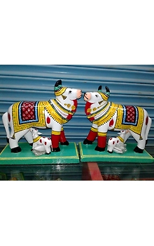 Handmade Wooden Cow