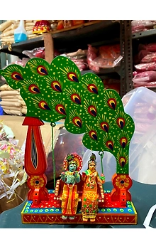 Handmade Wooden Krishna