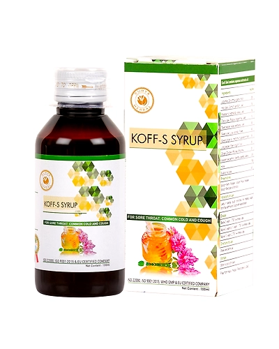 HerbRoot Surya Herbal Koff-S Cough Syrup with Honey, Ayurvedic Cough Reliever, Alcohol-Free, 100 ml-6
