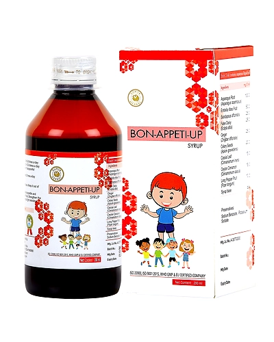 HerbRoot Surya Herbal Bon-Appeti-Up Syrup, 100% Ayurvedic Appetite Stimulant for Kids, Strawberry Flavoured, 200ml-abc