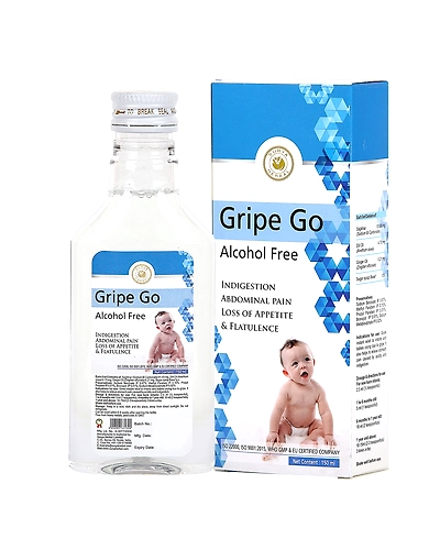 HerbRoot Surya Herbal Gripe Go, Gripe Water for Kids, Indigestion, Abdominal Pain and Loss Of  Appetite, 150ml-SHL-920