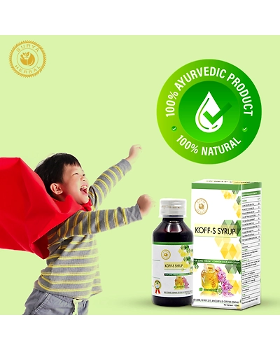 HerbRoot Surya Herbal Koff-S Cough Syrup with Honey, Ayurvedic Cough Reliever, Alcohol-Free, 100 ml-4