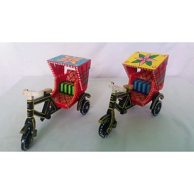 WOODEN AUTO RICKSHAW-DH004