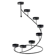 Metal Table Top Black Designer Candle Stand, for Decoration