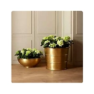 Modern Gold Brass Flower Vase, for Decoration