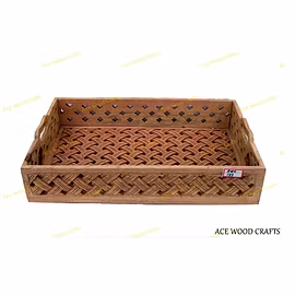 Antique Wooden Carved Tray