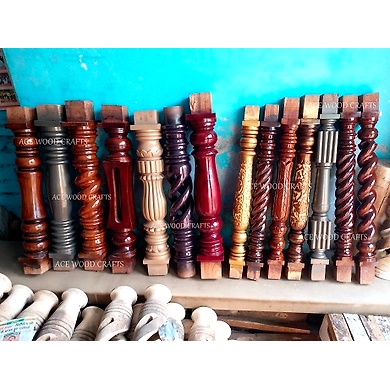 Handmade Wooden Pillar-2