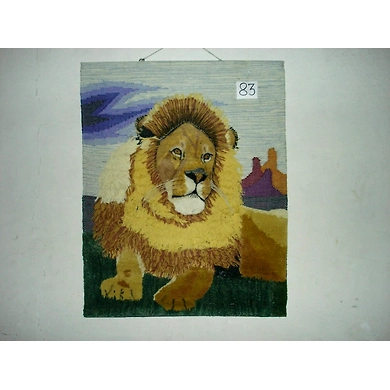 Lion Jute Wall Hanging-JA006