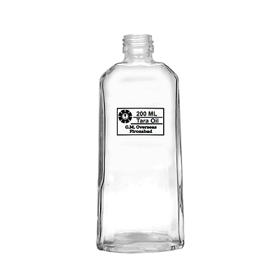GM OVERSEAS Hair Oil Glass Bottle