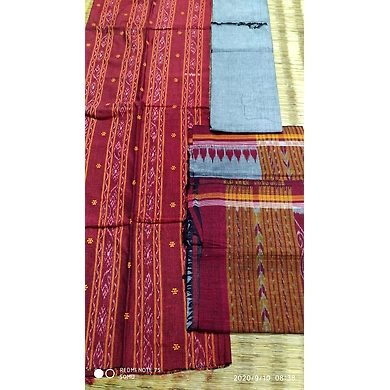 Handloom Dress Material- Booti Set-MMDK_759015_DK1138_HDMBS_1